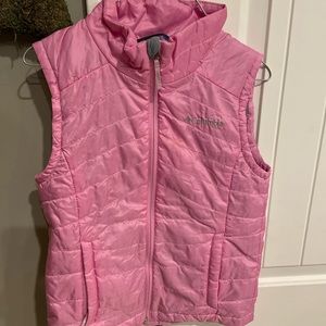 Columbia girls pink omniheat vest szS